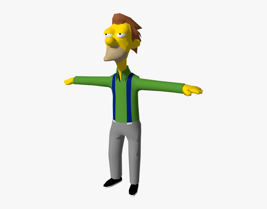 Download Zip Archive Simpsons Hit And Run Character Models Hd Png Download Kindpng - the simpsons collection lenny roblox