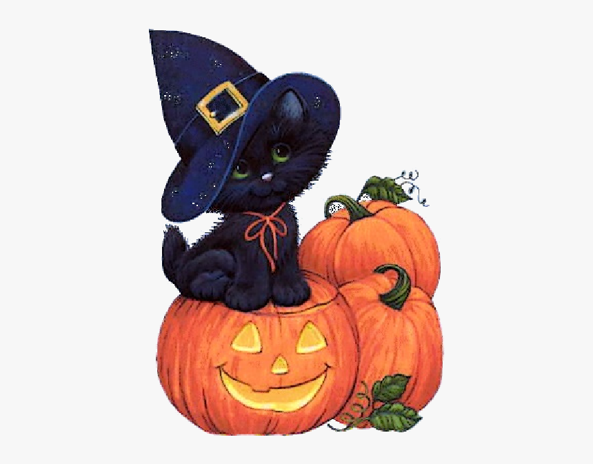 Halloween Party 31 October Blog Witch - Halloween Pumpkins And Cats, HD ...