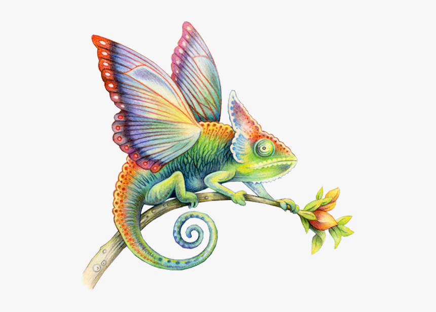 Winged Chameleon, HD Png Download, Free Download