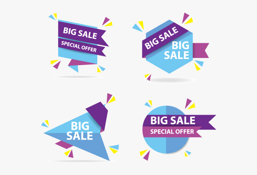 Colorful Shopping Sale Banner Template, Discount Sale - Offer Design Template Png, Transparent Png, Free Download