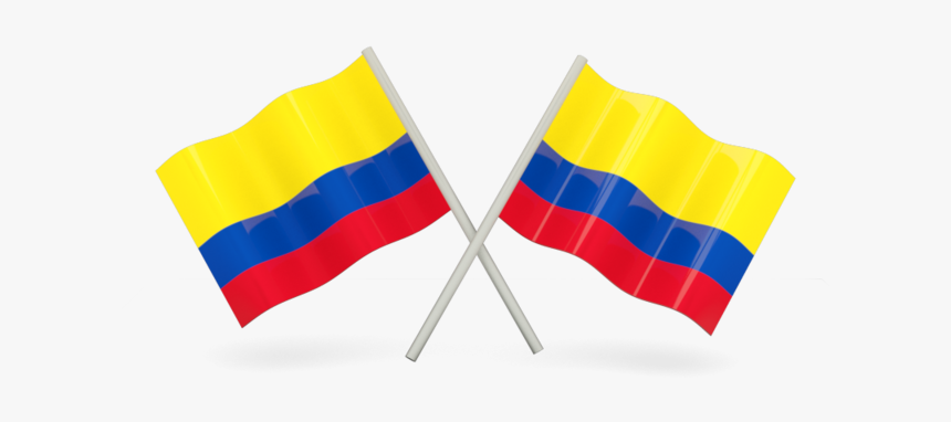 Two Wavy Flags - Colombian Flag Transparent Background, HD Png Download, Free Download