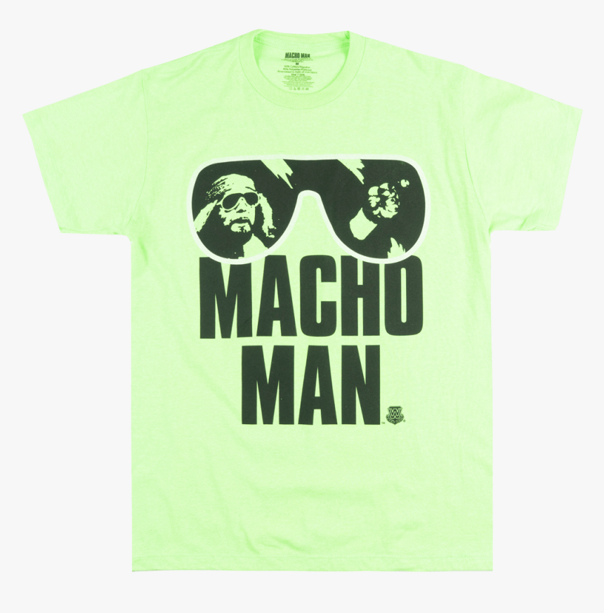 Wwe Macho Man T-shirt Randy Savage Wrestling Tee Licensed - Graphic Design, HD Png Download, Free Download