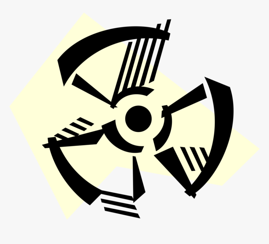 Vector Illustration Of Nuclear Fallout Radioactive - Radioactive Symbol, HD Png Download, Free Download