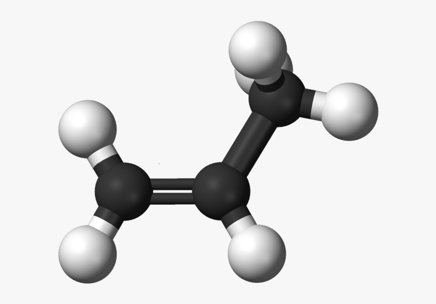 716px Propylene 3d Balls - Propylene Molecule, HD Png Download, Free Download