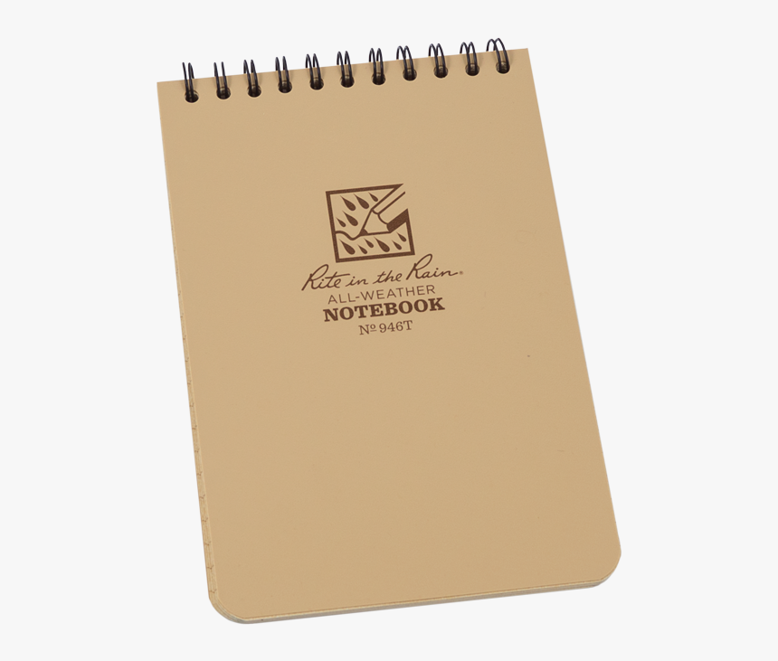 Transparent Spiral Notebook Png - Rite In The Rain Top Spiral Notebook, Png Download, Free Download