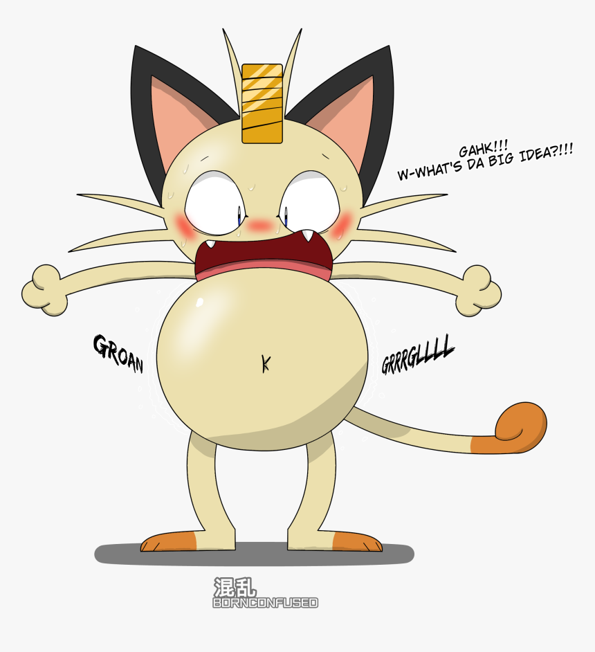 Meowth Again - Cartoon, HD Png Download, Free Download