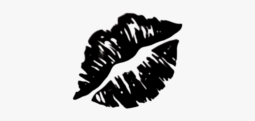 Lipstick Lip Kiss Black Kissing Kissstickerremix Whatsapp Emoji