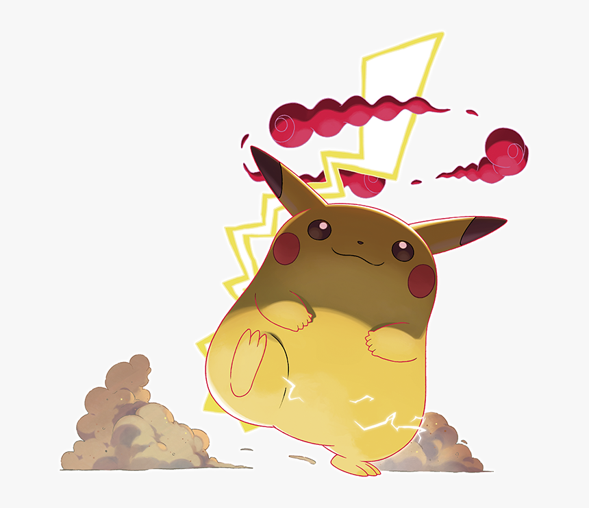 Gigantamax Pikachu Artwork - Pokemon Sword And Shield Gigantamax, HD Png Download, Free Download