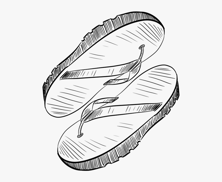 Flip Flops, Flip-flop, Sandal, Footwear, Flipflop - Sepatu Dan Sandal Animasi, HD Png Download, Free Download