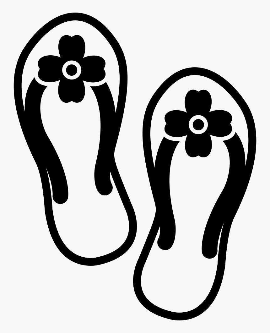 Flip Flops Pair Of Sandals For Summer - Flip Flop Svg Free, HD Png ...