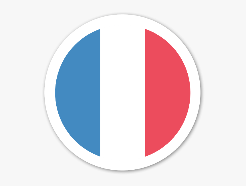 France Flag Sticker - Circle, HD Png Download, Free Download