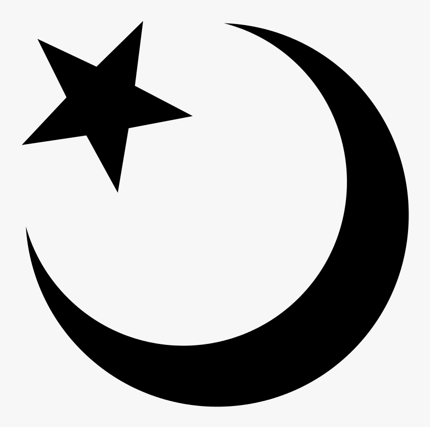 Star And Crescent Rotated - Star And Crescent Png, Transparent Png, Free Download