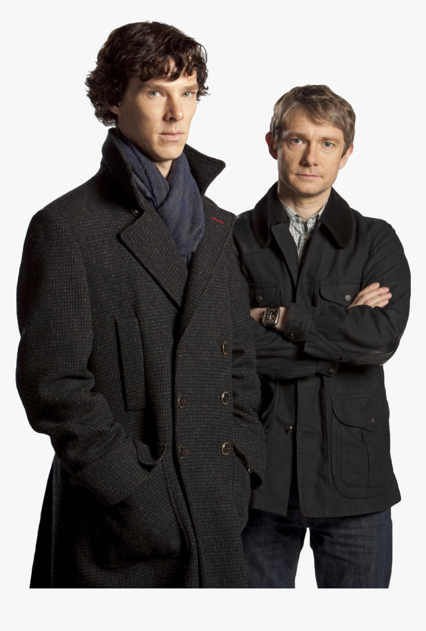 Benedict Cumberbatch Martin Freeman Sherlock Holmes, HD Png Download, Free Download