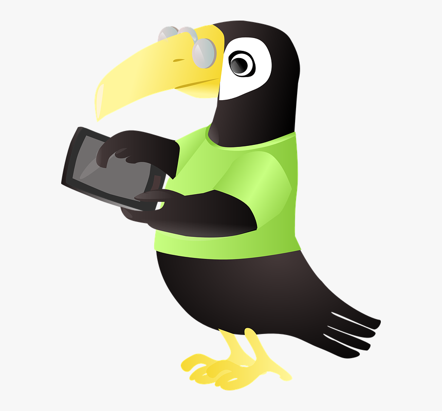 Tuki, Toucan, Tablette, Animal, Tablet, Geek, Computer - Tucan Tuki, HD Png Download, Free Download