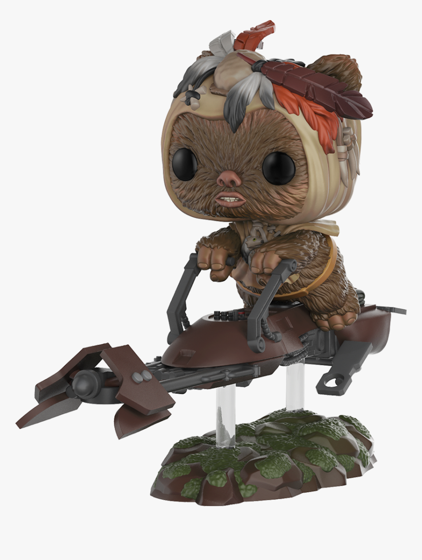 Funko Pop Ewok With Speeder Bike, HD Png Download, Free Download