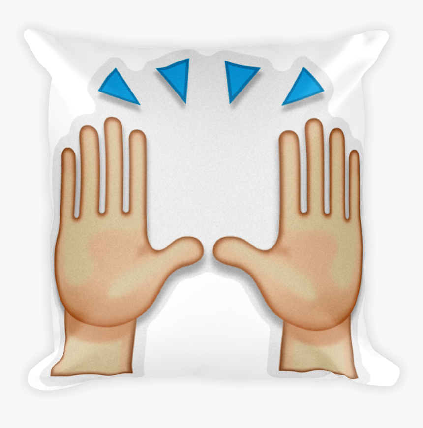 Person Raising Both Hands In Celebration - Iphone Hands Up Emoji, HD Png Download, Free Download