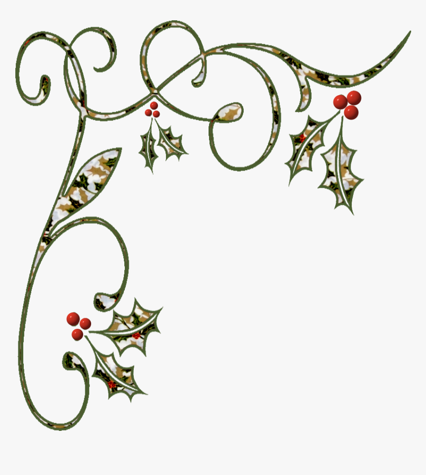 christmas corner borders clip art