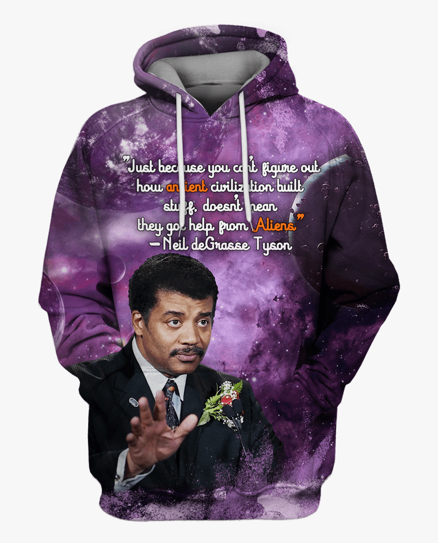 3d Neil Degrasse Tyson Tshirt - Hoodie, HD Png Download, Free Download