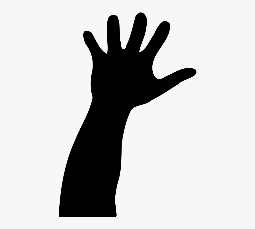 Transparent Hand Outline Png Hands Clipart Silhouette Png Download Kindpng