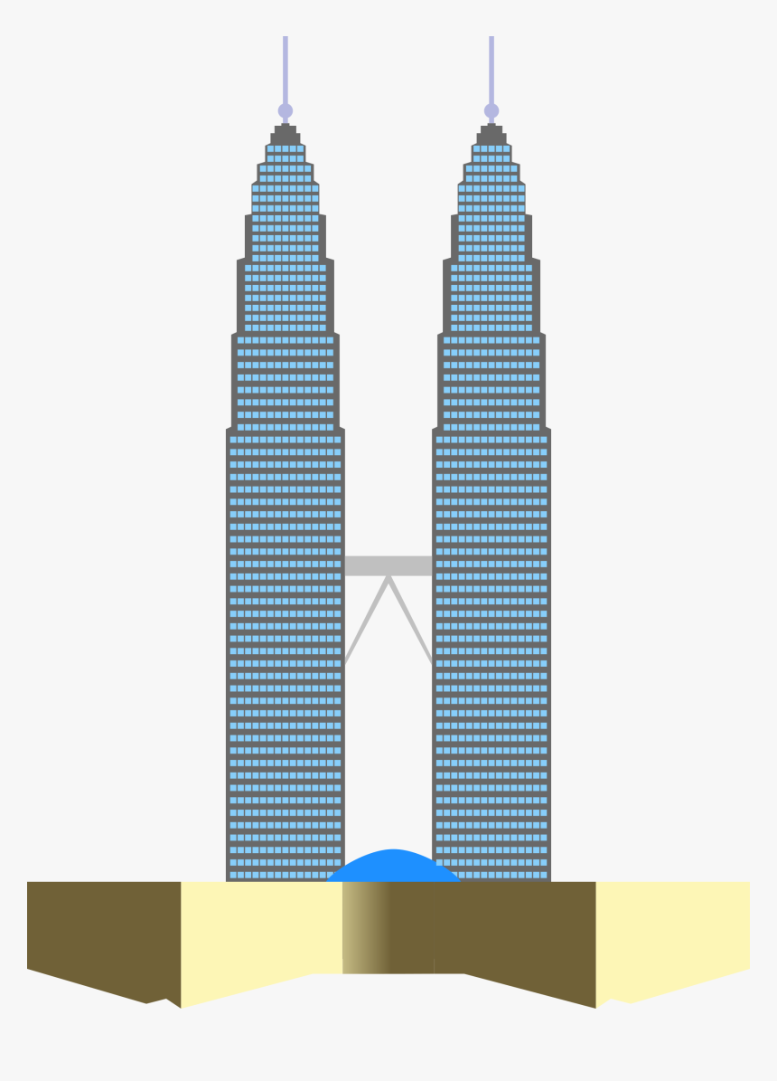 Twin Towers Png - Twin Towers Malaysia Clipart, Transparent Png, Free Download