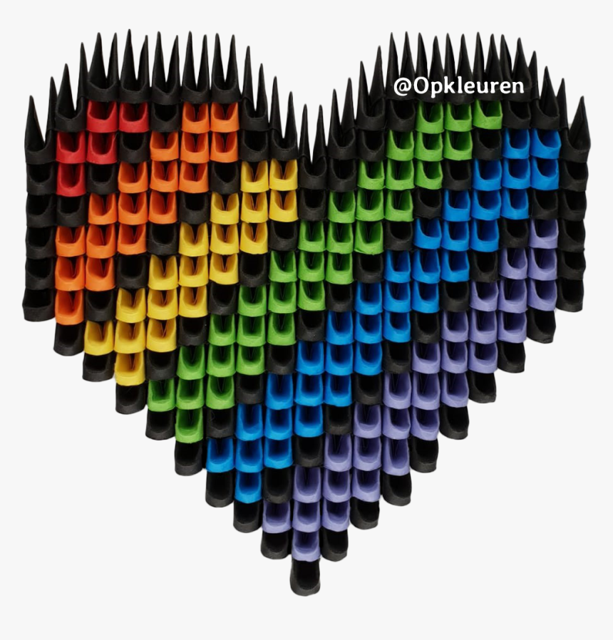 Transparent Rainbow Heart Png - Pixel Art Pixel Rainbow Heart, Png Download, Free Download