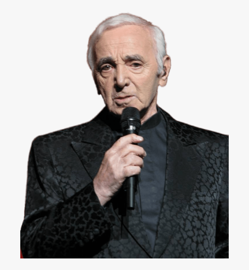 Charles Aznavour Tuxedo - Live Now Tomorrow Who Knows Charles Aznavour, HD Png Download, Free Download