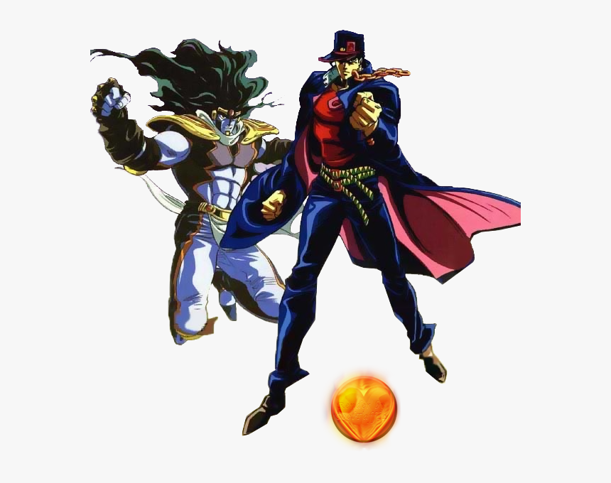 Jotaro And Star Platinum Png, Transparent Png, Free Download