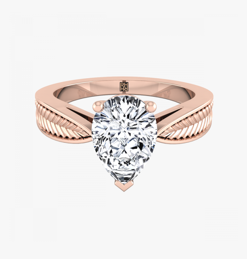 Pear Shape Diamond Ring Designs, HD Png Download, Free Download