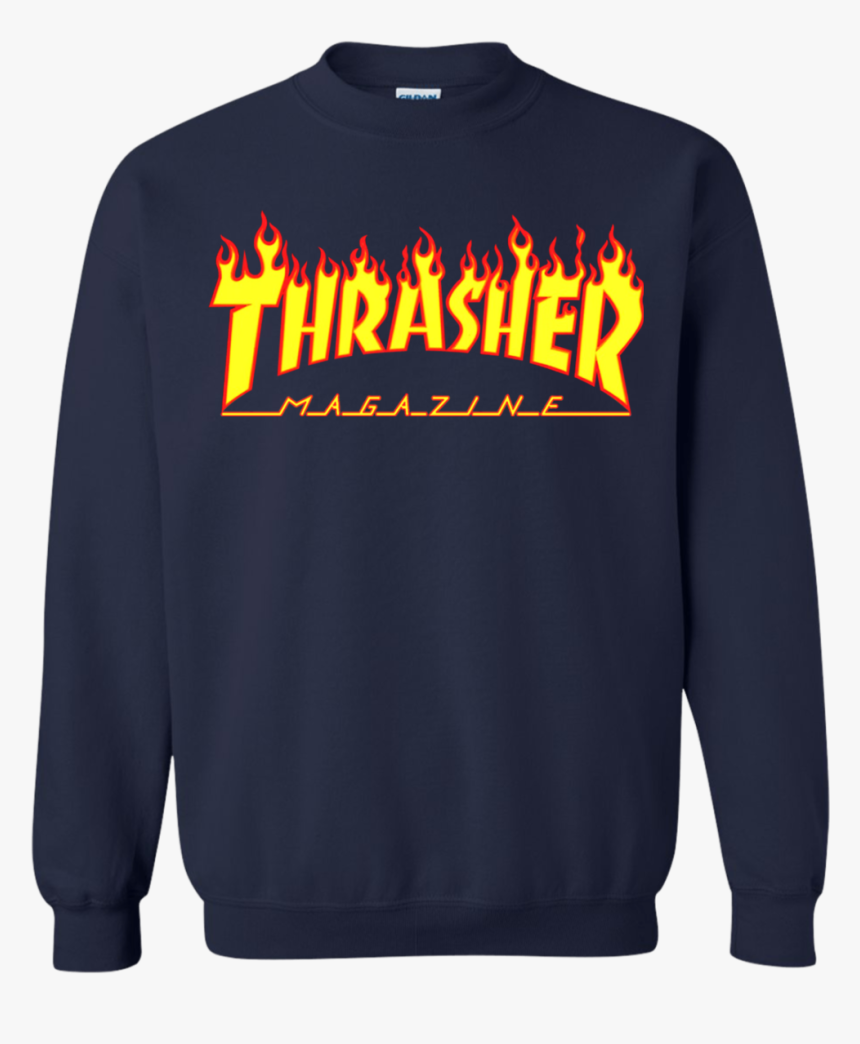 Thrasher Magazine Flame Logo Shirt, Hoodie, Tank - Sweatshirt, HD Png Download, Free Download