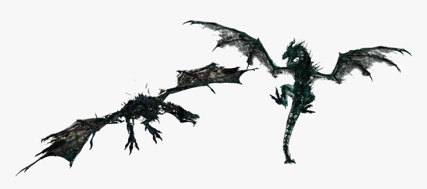 Skyrim Undead Dragon Model, HD Png Download, Free Download