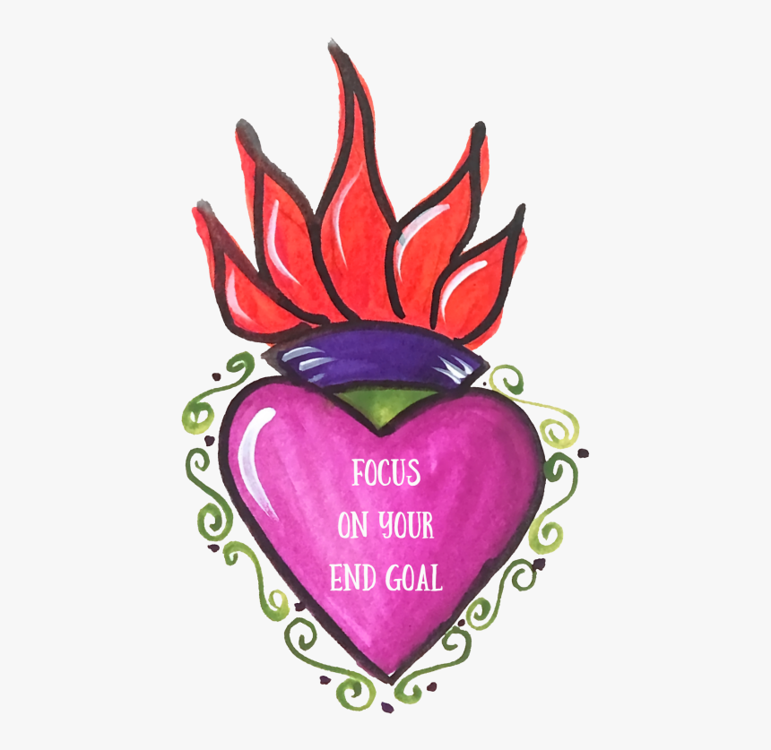 Free Frida Kahlo Coloring - Heart, HD Png Download, Free Download