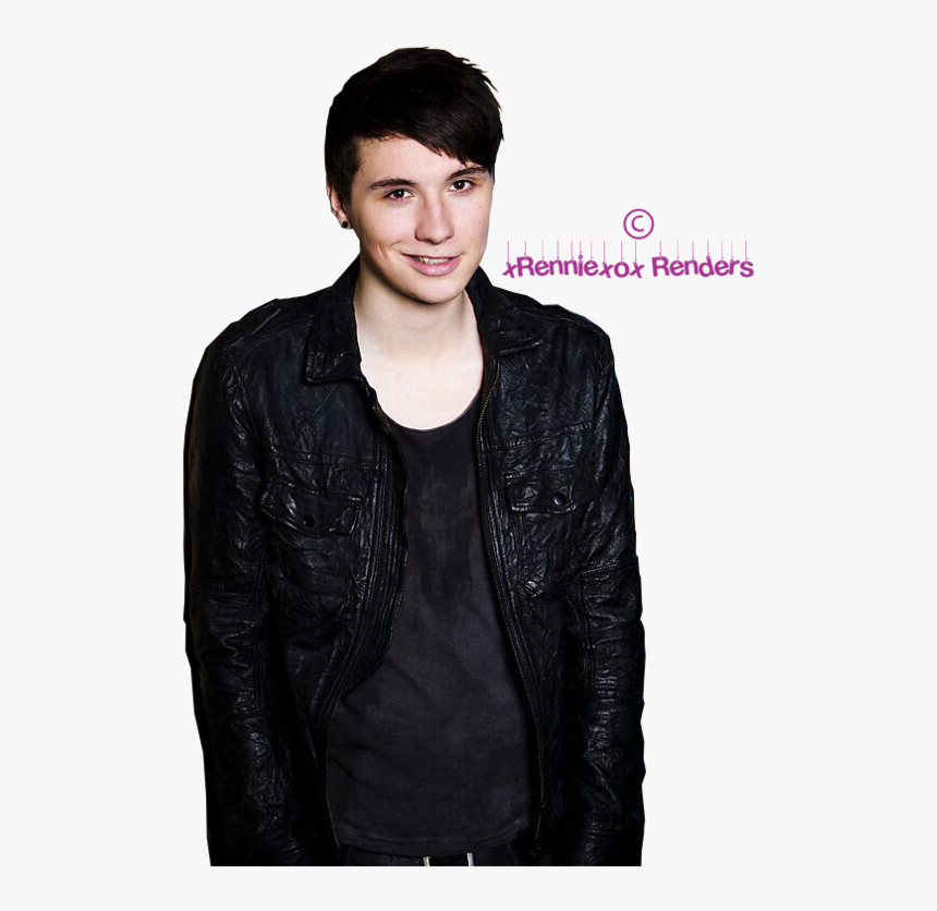 Transparent Dan Howell Png - Leather Jacket, Png Download, Free Download