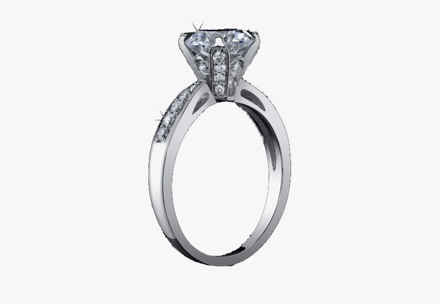 Wedding Ring Png - Silver Ring Diamond Png, Transparent Png, Free Download