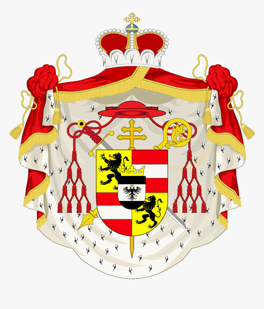 Coa Prince-archbishop Of Salzburg 01 At Colloredo Hieronymus - King Of Albania, HD Png Download, Free Download