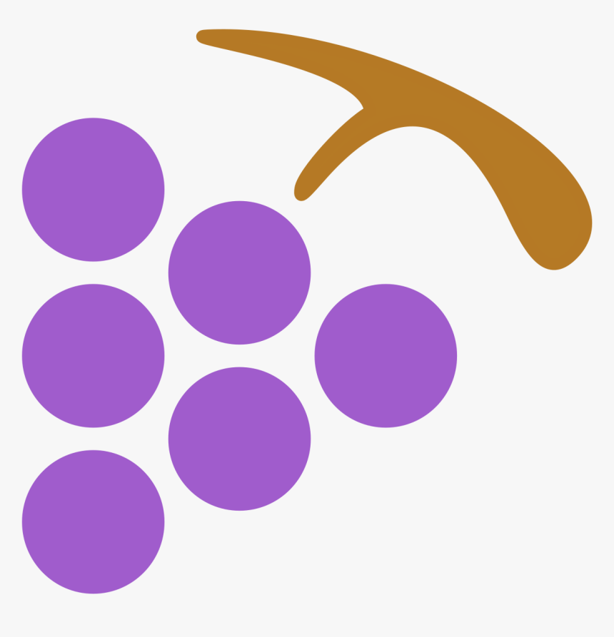 File - Grape-symbol - Svg - Grape, HD Png Download, Free Download