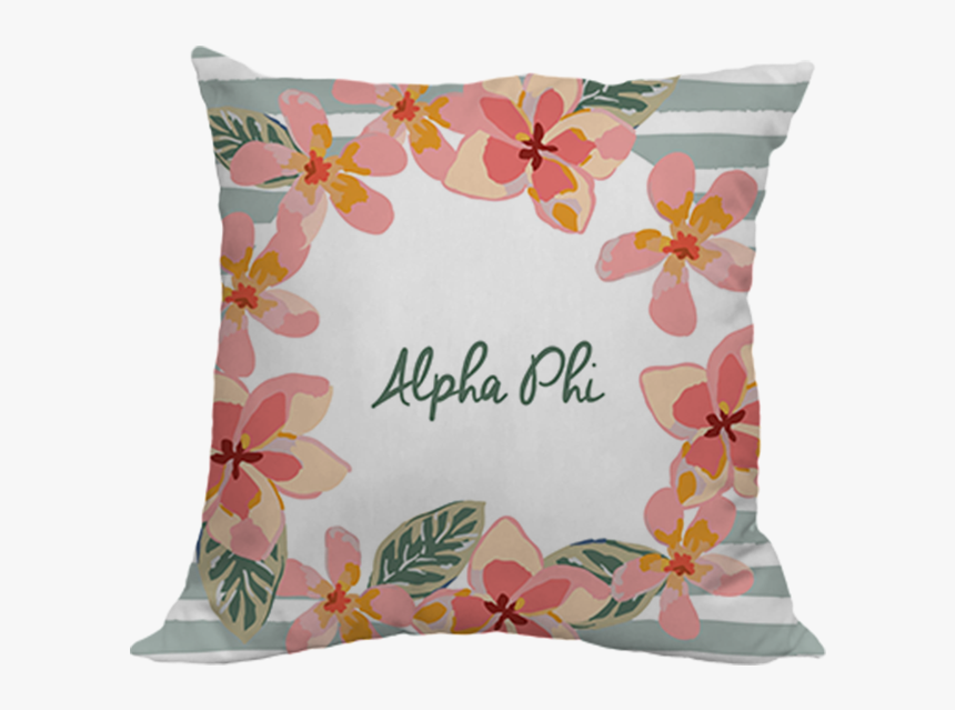 Plumeria Flowers Sorority Throw Pillow - Cushion, HD Png Download, Free Download