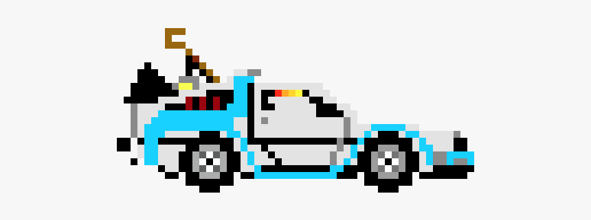 Back To The Future Pixel Art, HD Png Download, Free Download