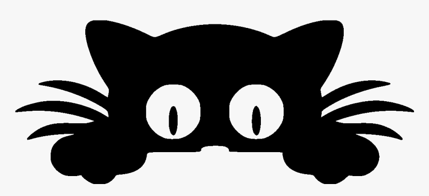 Cat Funny Eyes File Size - Cat Peeking Over Png, Transparent Png, Free Download