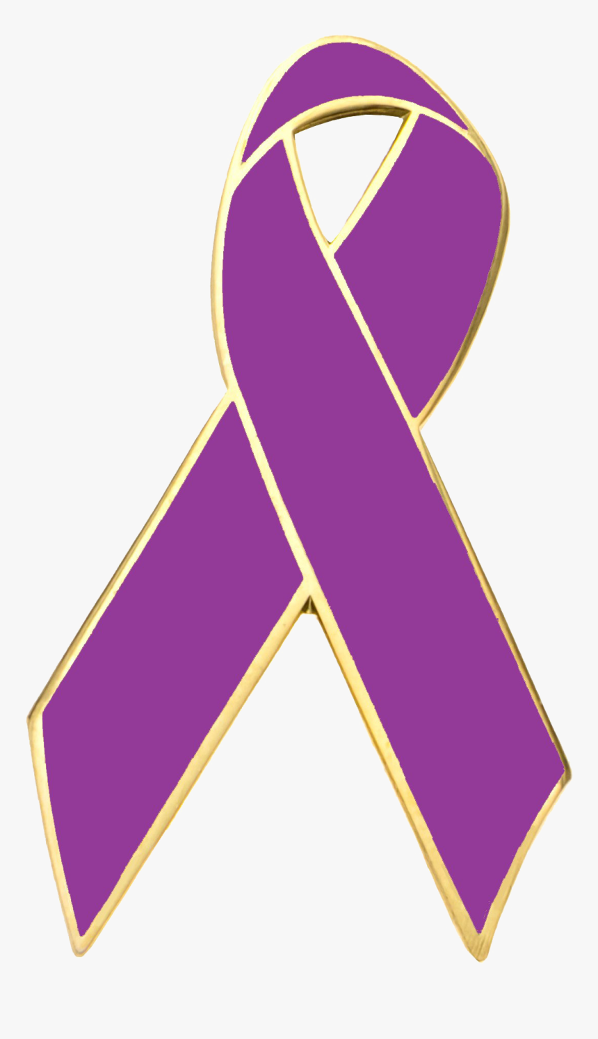 Purple Awareness Ribbon Png Transparent Picture - Child Abuse Awareness Ribbon, Png Download, Free Download