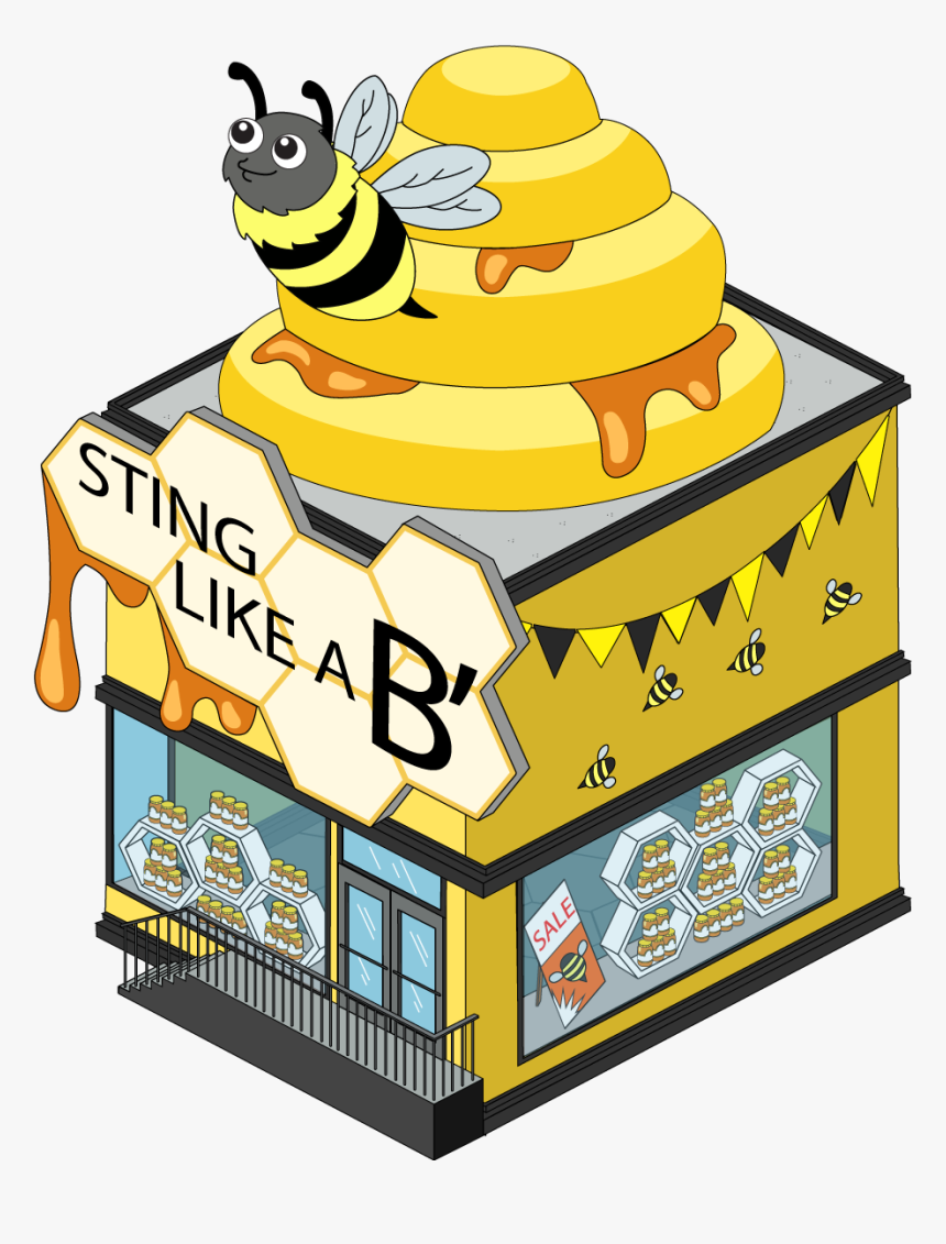 Sting Like A Bee Honey Shop, HD Png Download, Free Download