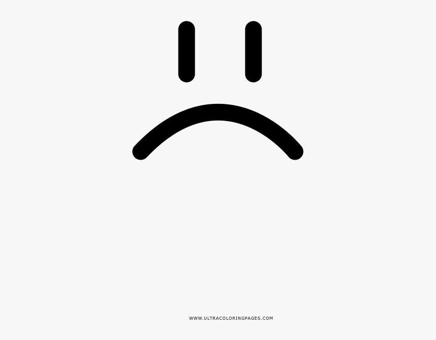 Frown Coloring Page, HD Png Download, Free Download