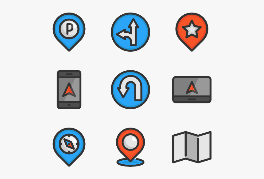 Gps Icon Png - Gps Icons, Transparent Png, Free Download