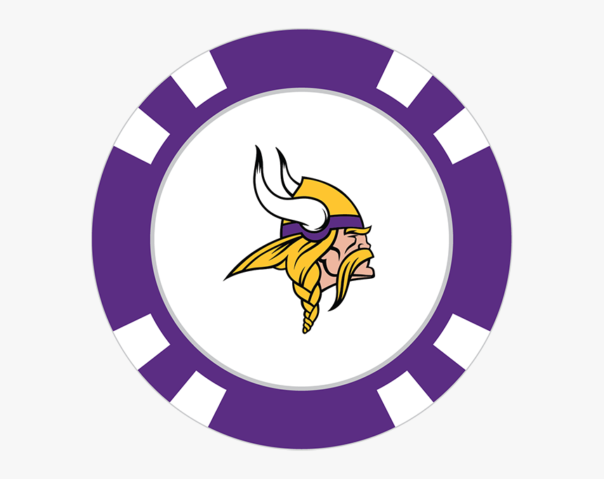 Minnesota Vikings Poker Chip Ball Marker - Transparent Cleveland Indians Logo, HD Png Download, Free Download