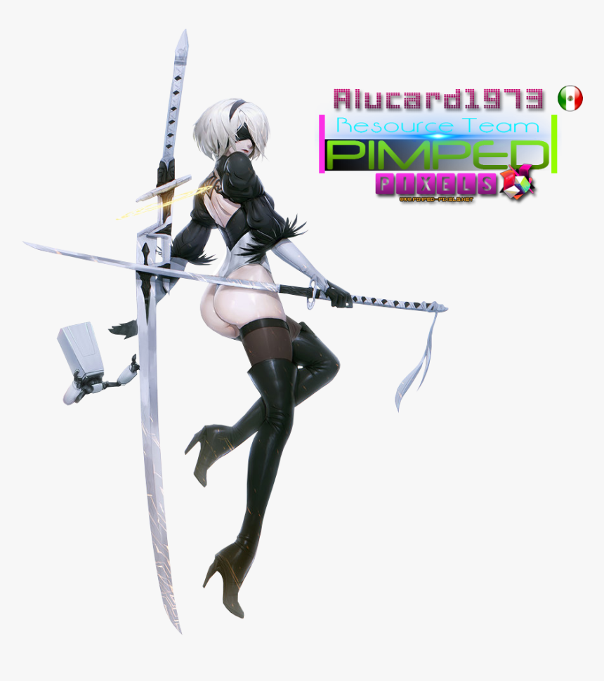 Nier Automata 2b Sword - Nier Automata Self Destruct, HD Png Download -  kindpng