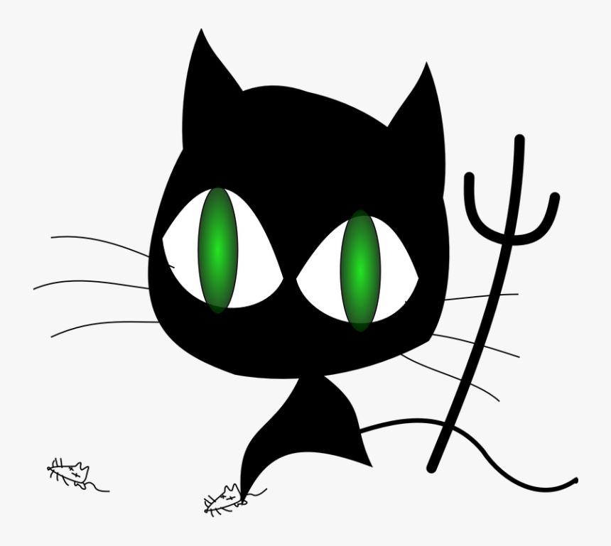 Showing Post & Media For Cartoon Spooky Cat Eyes - Cat Devil Png, Transparent Png, Free Download