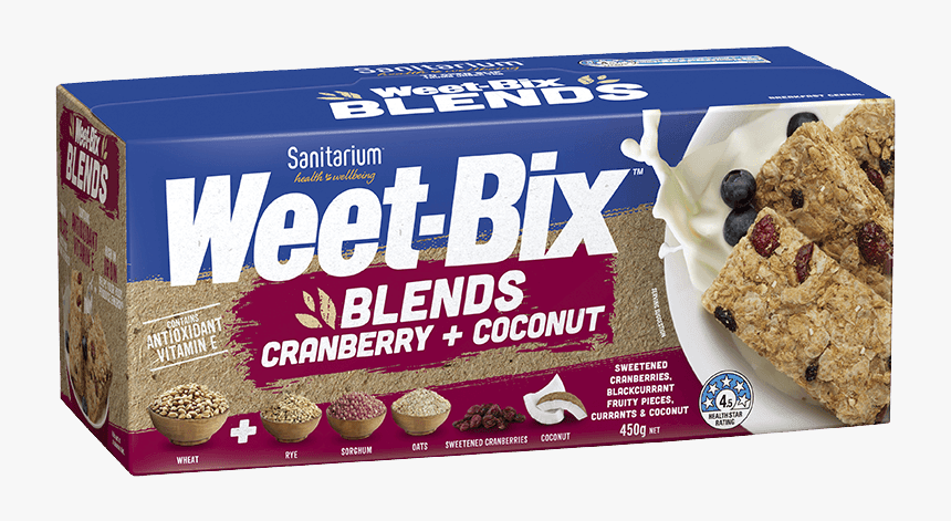 Weet Bix Blends Cranberry Coconut, HD Png Download, Free Download