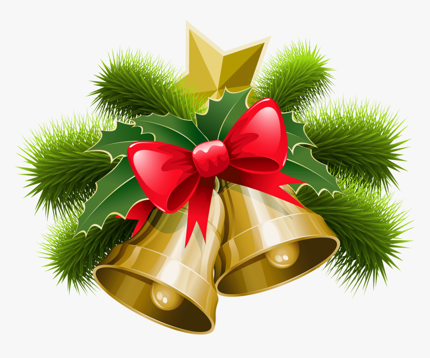 Christmas Bells Transparent, HD Png Download - kindpng