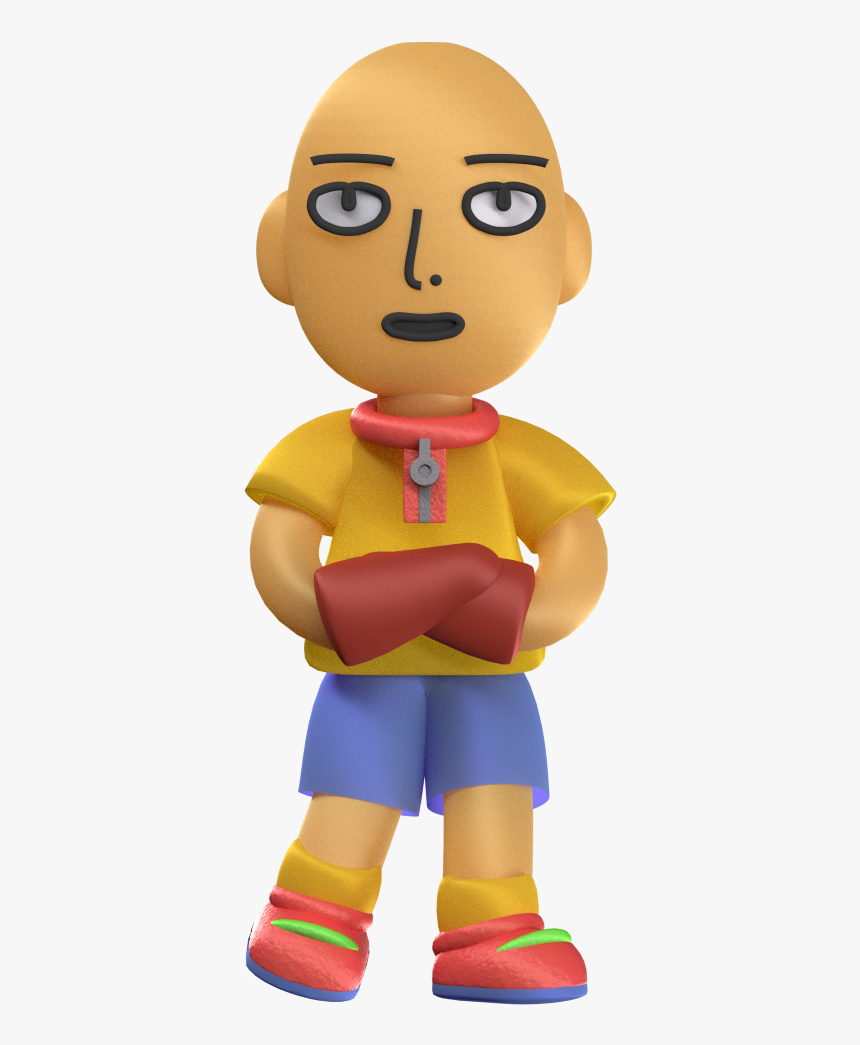 “ Caillou ” One Punch Man - Figurine, HD Png Download, Free Download