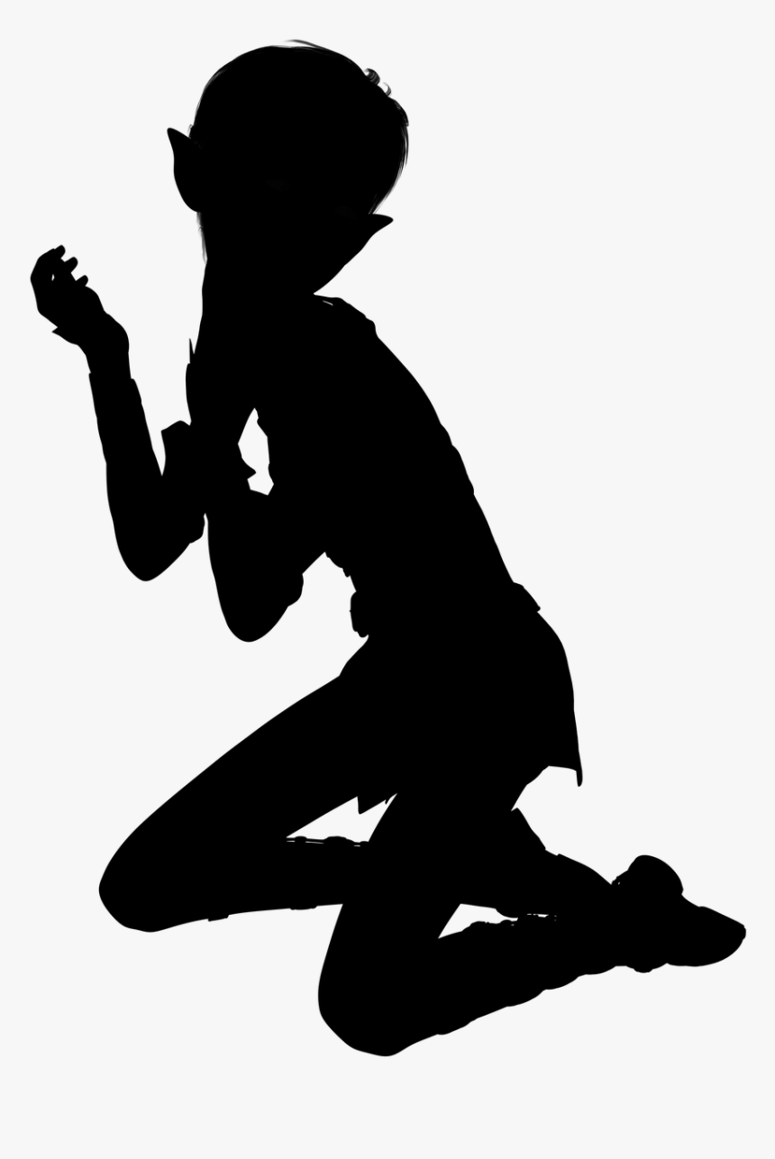 fee elf silhouette fairy fae woman girl female silhouette of an elf hd png download kindpng fee elf silhouette fairy fae woman