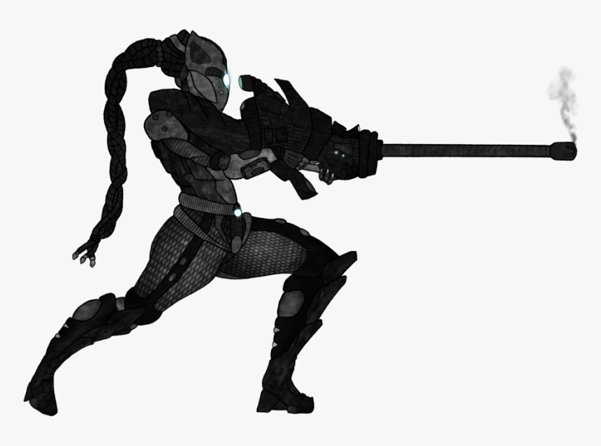 Action & Toy Figures Black Silhouette Action Fiction - Illustration, HD Png Download, Free Download